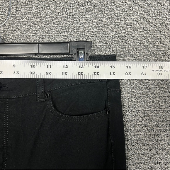 White House Black Market Jeans Skinny Flare Women's 6R Black Mid Rise Stretch - Picture 8 of 14